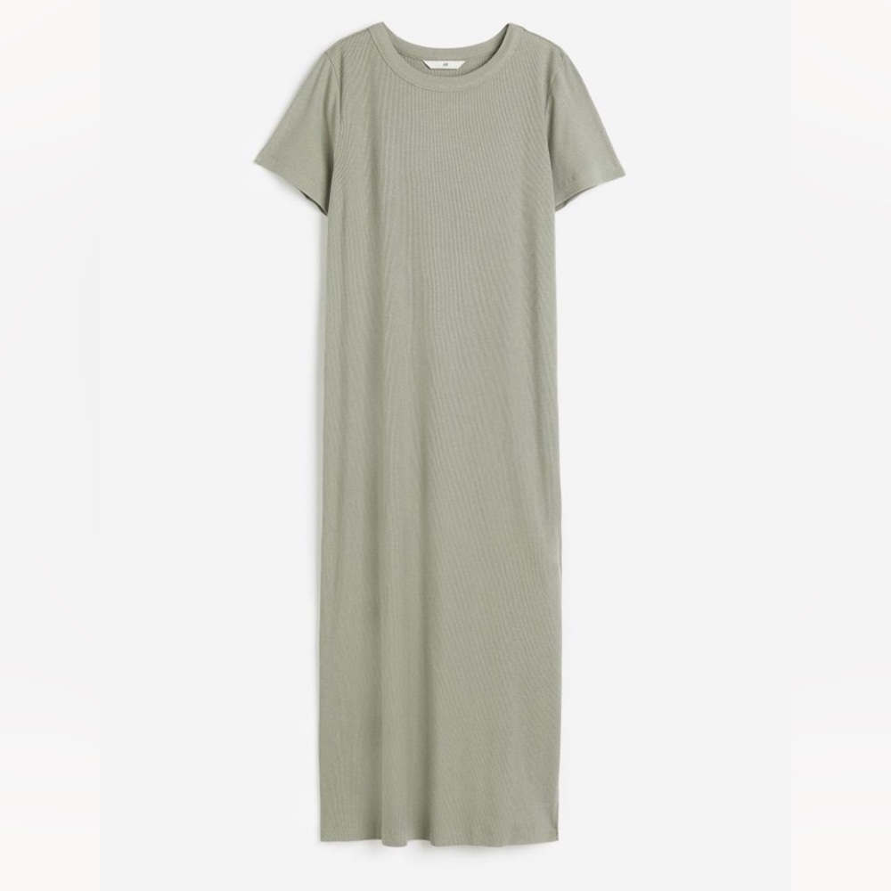 Ribbed Jersey Dress